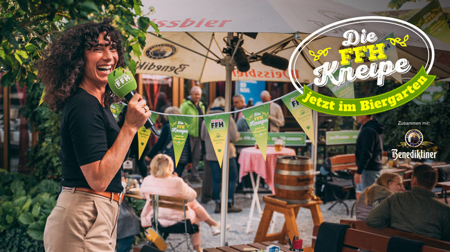 Die FFH Kneipe: Livesendung mit prominenten Gästen aus dem Biergarten