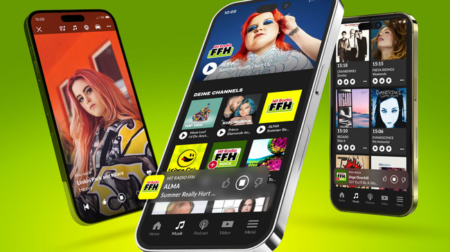 HIT RADIO FFH: App-Update mit großer Musikwelt & neuer Navigation